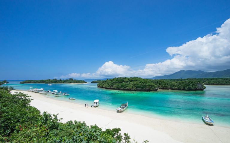 Beach Lagoon Okinawa island japan