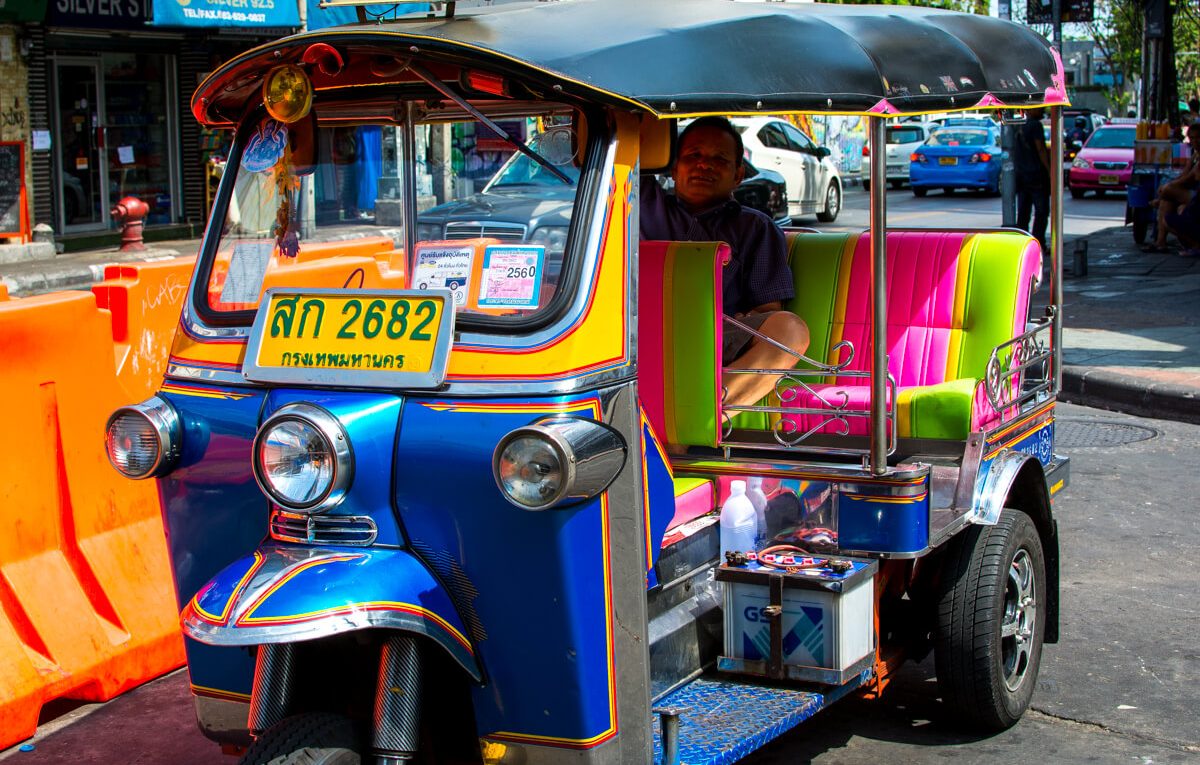 day explore by tuktuk bangkok thailand