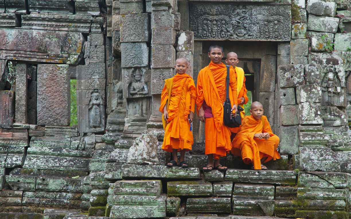 Preah Pithu T Monks Siem Reap cambodia