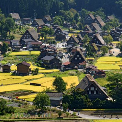 Shirakawago village houses japan